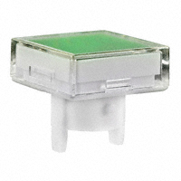 NKK Switches - AT4158JF - CAP PUSHBUTTON SQUARE CLEAR/GRN
