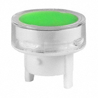 NKK Switches - AT4160JF - CAP PUSHBUTTON ROUND CLEAR/GREEN