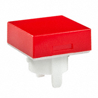NKK Switches - AT485CB - CAP PUSHBUTTON SQUARE RED/WHITE
