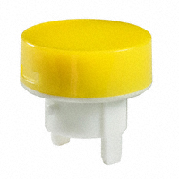 NKK Switches - AT486EB - CAP PUSHBUTTON ROUND YEL/WHITE