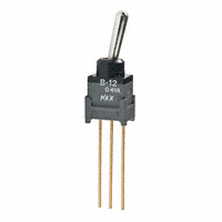 NKK Switches - B12AW - SWITCH TOGGLE SPDT 0.4VA 28V