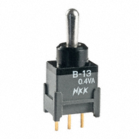 NKK Switches - B13JP - SWITCH TOGGLE SPDT 0.4VA 28V