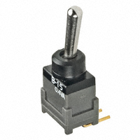 NKK Switches - B15AH/508 - SWITCH TOGGLE SPDT 0.4VA 28V
