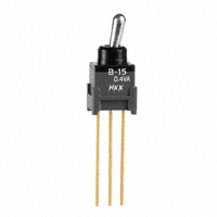 NKK Switches - B15JW - SWITCH TOGGLE SPDT 0.4VA 28V