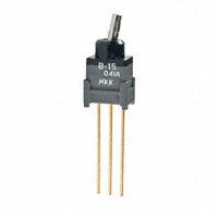 NKK Switches - B15KW - SWITCH TOGGLE SPDT 0.4VA 28V