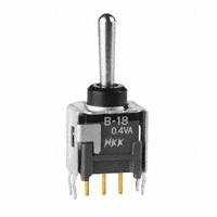 NKK Switches - B18AB - SWITCH TOGGLE SPDT 0.4VA 28V