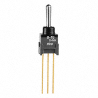 NKK Switches - B18AW - SWITCH TOGGLE SPDT 0.4VA 28V