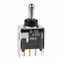 NKK Switches - B18JB - SWITCH TOGGLE SPDT 0.4VA 28V