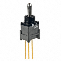 NKK Switches - B18JW - SWITCH TOGGLE SPDT 0.4VA 28V