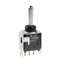 NKK Switches - B19AB - SWITCH TOGGLE SPDT 0.4VA 28V