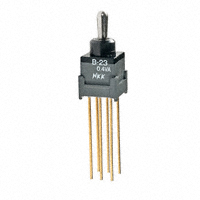 NKK Switches - B23JW - SWITCH TOGGLE DPDT 0.4VA 28V