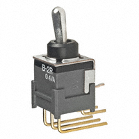 NKK Switches - B2RJH - SWITCH TOGGLE DPDT 0.4VA 28V