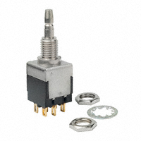 NKK Switches - EB2085G-B-J33AFF - SWITCH PUSH DPDT 0.4VA 28V