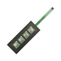 NKK Switches - FMBN04BD - SWITCH KEYPAD 4 KEY 0.02A 24V