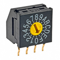 NKK Switches - FR01FC16H-06XL - SW ROTARY DIP HEX COMP 100MA 5V