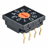 NKK Switches - FR01FR10P-W-S - SWITCH ROTARY DIP BCD 100MA 5V
