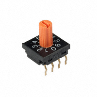 NKK Switches - FR01KR10P-W-S - SWITCH ROTARY DIP BCD 100MA 5V