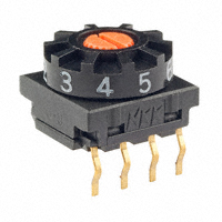 NKK Switches - FR01SR10P - SWITCH ROTARY DIP BCD 100MA 5V