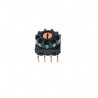 NKK Switches - FR01SR10P-S - SWITCH ROTARY DIP BCD 100MA 5V