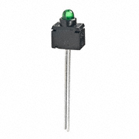 NKK Switches - G01PF - INDICATOR SW GRN LED STRAIGHT PC