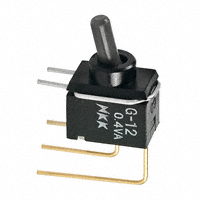 NKK Switches - G12AV - SWITCH TOGGLE SPDT 0.4VA 28V