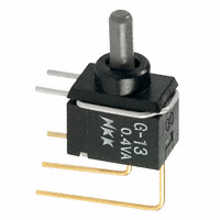 NKK Switches - G13AV - SWITCH TOGGLE SPDT 0.4VA 28V