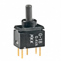 NKK Switches - G18AP - SWITCH TOGGLE SPDT 0.4VA 28V