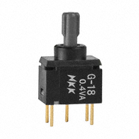 NKK Switches - G18KP - SWITCH ROCKER SPDT 0.4VA 28V