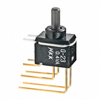 NKK Switches - G23AV - SWITCH TOGGLE DPDT 0.4VA 28V