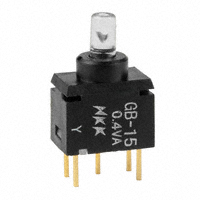 NKK Switches - GB15JPD - SWITCH PUSH SPDT 0.4VA 28V