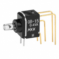 NKK Switches - GB15JVF - SWITCH PUSH SPDT 0.4VA 28V