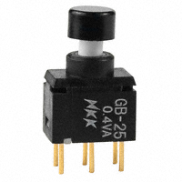 NKK Switches - GB25AP-XA - SWITCH PUSH DPDT 0.4VA 28V