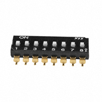 NKK Switches - JS0208AP4 - SWITCH SLIDE DIP SPST 25MA 24V