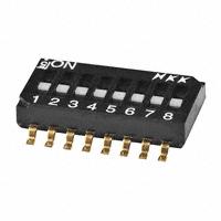 NKK Switches - JS0408FP4 - SWITCH SLIDE DIP SPST 25MA 24V