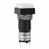 NKK Switches - KB01KW01-12-BB - SW PB ILLUM SQ WHITE SOLDER MNT