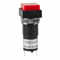 NKK Switches - KB01KW01-12-CC - SW PB ILLUM SQ RED SOLDER MOUNT