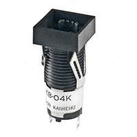 NKK Switches - KB04KW01 - SW PB SQ BLACK SNAP IN SLD MNT