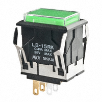 NKK Switches - LB15RKG01-6F-JF - SWITCH PUSH SPDT 0.4VA 28V
