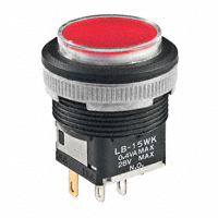 NKK Switches - LB15WKG01-5C-JC - SWITCH PUSH SPDT 0.4VA 28V