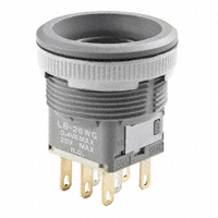 NKK Switches - LB26WGG01 - SWITCH PUSH DPDT 0.4VA 28V