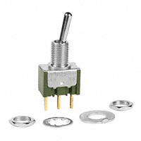 NKK Switches - M2012SS1G03 - SWITCH TOGGLE SPDT 0.4VA 28V