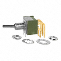 NKK Switches - M2022SS1G30 - SWITCH TOGGLE DPDT 0.4VA 28V