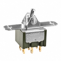 NKK Switches - M2022TNG01-DA - SWITCH ROCKER DPDT 0.4VA 28V