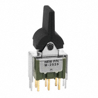 NKK Switches - M2026TXG13-GA - SWITCH ROCKER SP3T 0.4VA 28V