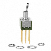 NKK Switches - M2032SS1G06 - SWITCH TOGGLE 3PDT 0.4VA 28V