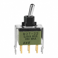 NKK Switches - M2T22S4A5G13 - SWITCH TOGGLE DPDT 0.4VA 28V