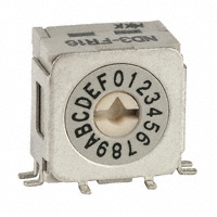 NKK Switches - ND3FR16H - SWITCH ROTARY DIP HEX 100MA 5V