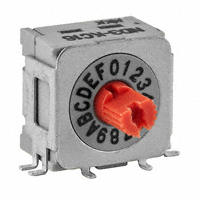 NKK Switches - ND3KC16H - SW ROTARY DIP HEX COMP 100MA 5V