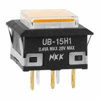NKK Switches - UB15KKG015D-JD - SWITCH PUSH SPDT 0.4VA 28V
