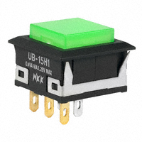 NKK Switches - UB15KKG015F-FF - SWITCH PUSH SPDT 0.4VA 28V